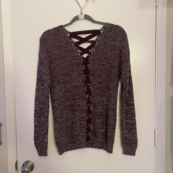 SO Plum Sweater - Picture 2 of 3